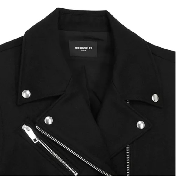 The Kooples Wool Biker Jacket - Picture 5 of 11